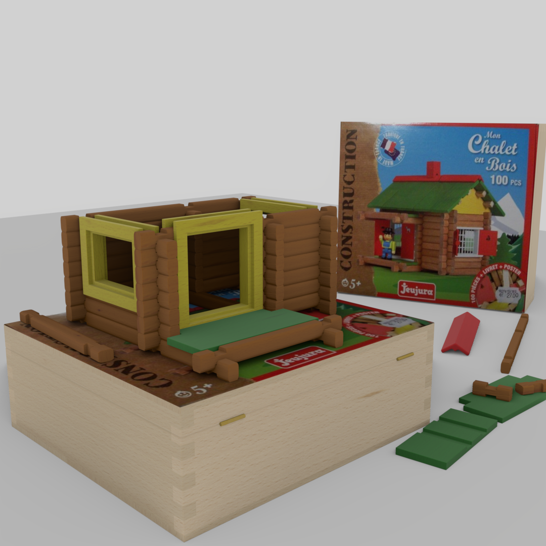 Wooden building game Swiss chalet preview image 4